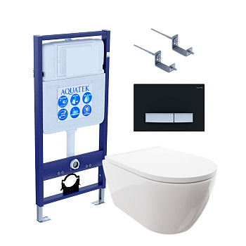 Сет унитаз + инсталляция Aquatek SET AQUATEK ПОЛАРИС-026 4в1